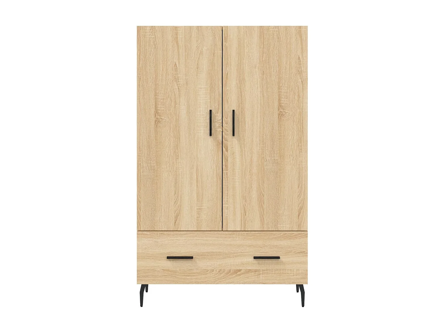 Buffet haut chêne sonoma 69,5x31x115 cm bois d'ingénierie