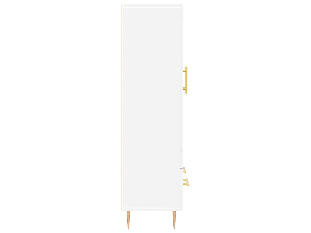 Buffet haut blanc 69,5x31x115 cm bois d'ingénierie