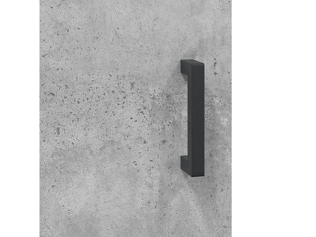 Credenza Grigio Cemento 34,5x34x90 cm in Legno Multistrato