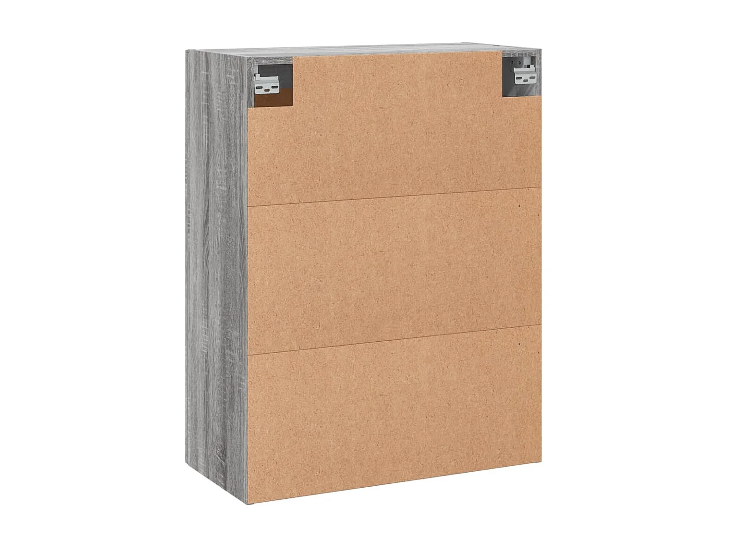 Wandkast 69,5x34x90 cm bewerkt hout grijs sonoma eikenkleurig