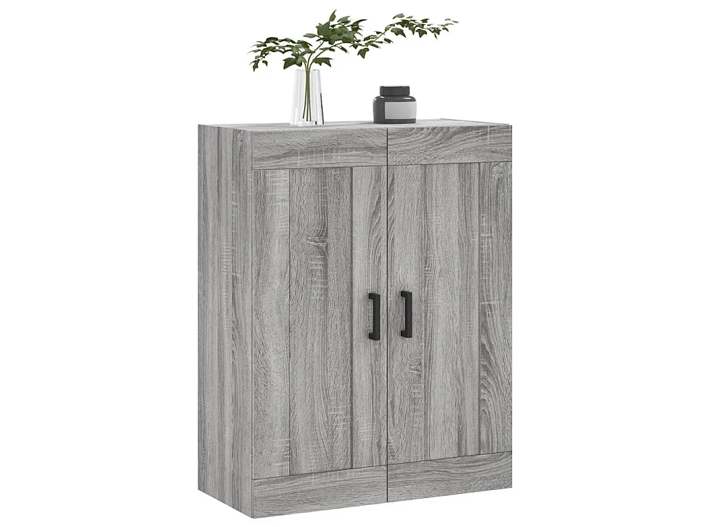 Armoire murale sonoma gris 69,5x34x90 cm bois d'ingénierie