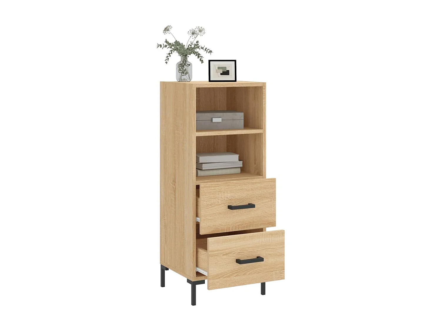 Buffet Chêne sonoma 34,5x34x90 cm Bois d'ingénierie