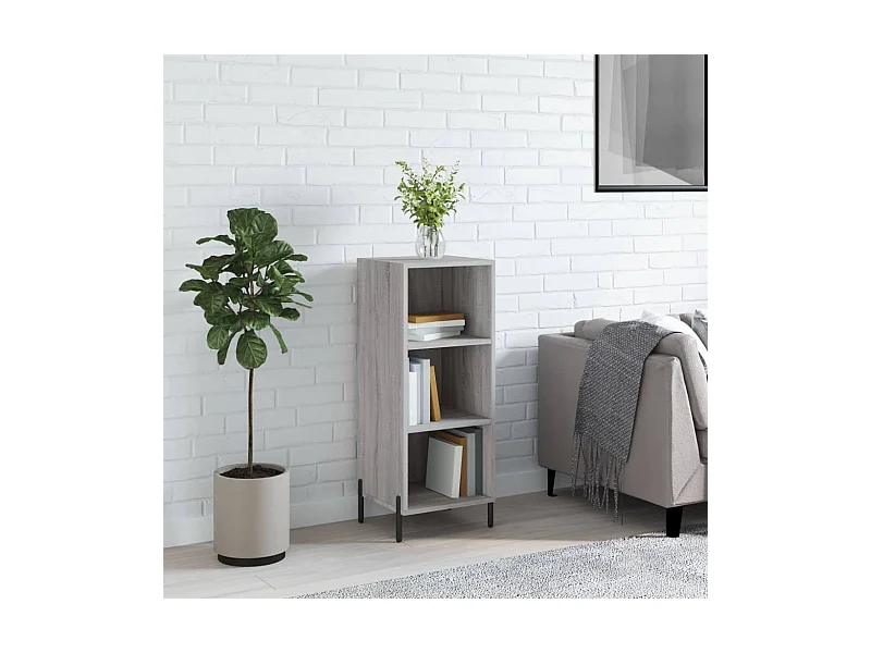 Buffet sonoma gris 34,5x32,5x90 cm bois d'ingénierie