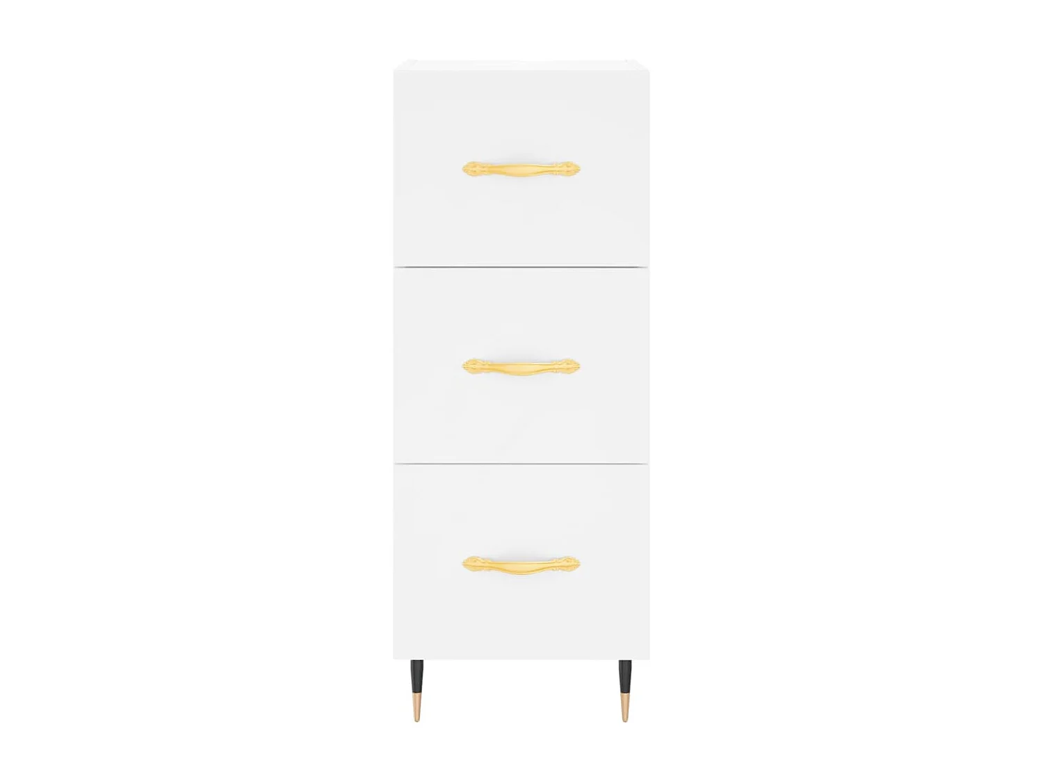 Highboard Weiß 34,5x34x180 cm Holzwerkstoff