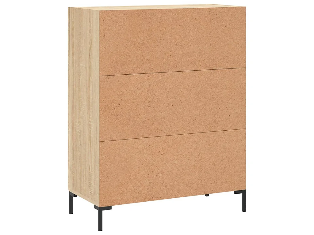 Credenza Rovere Sonoma 69,5x34x90 cm in Legno Multistrato
