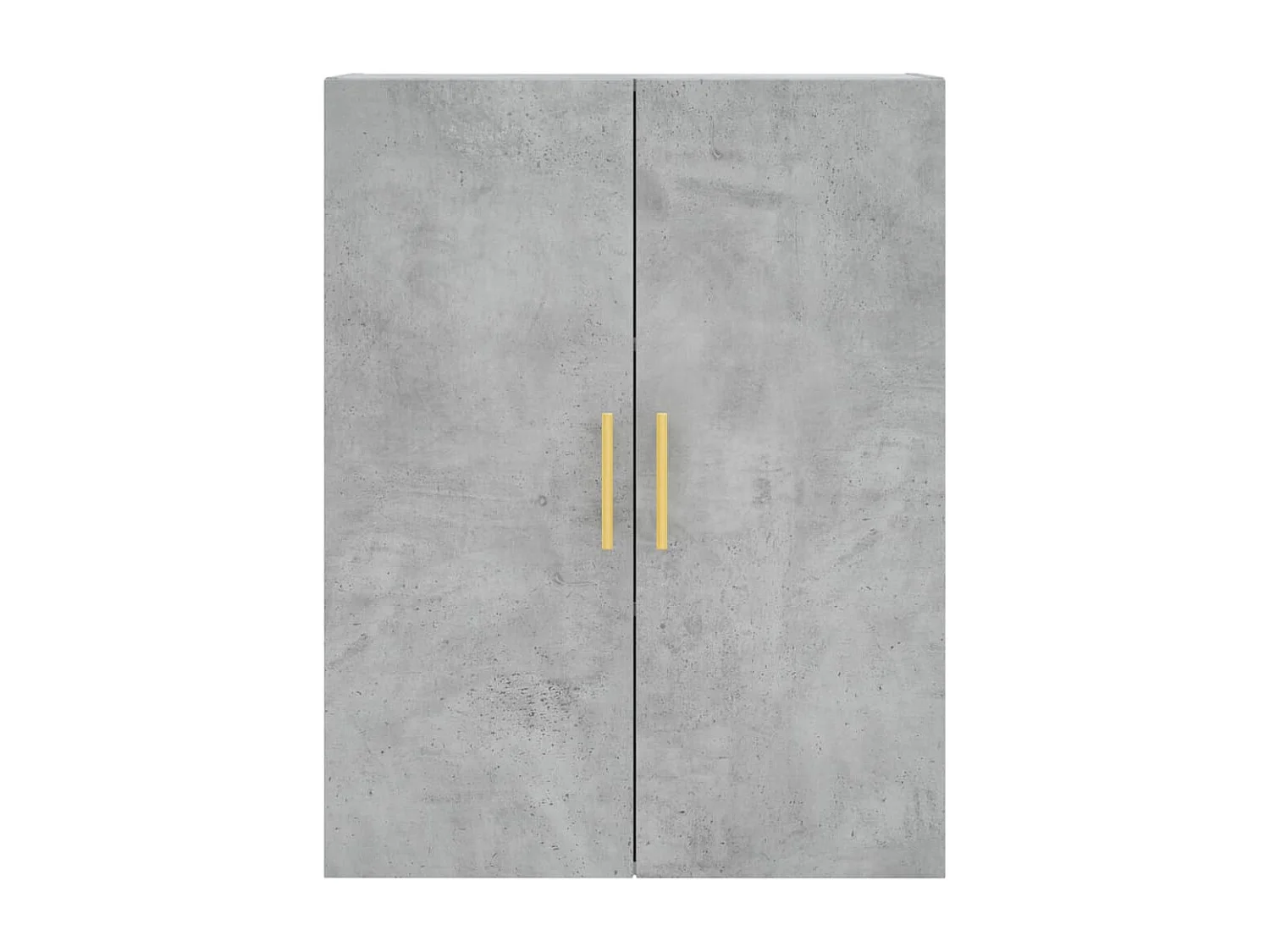 Hoge kast 69,5x34x180 cm bewerkt hout betongrijs