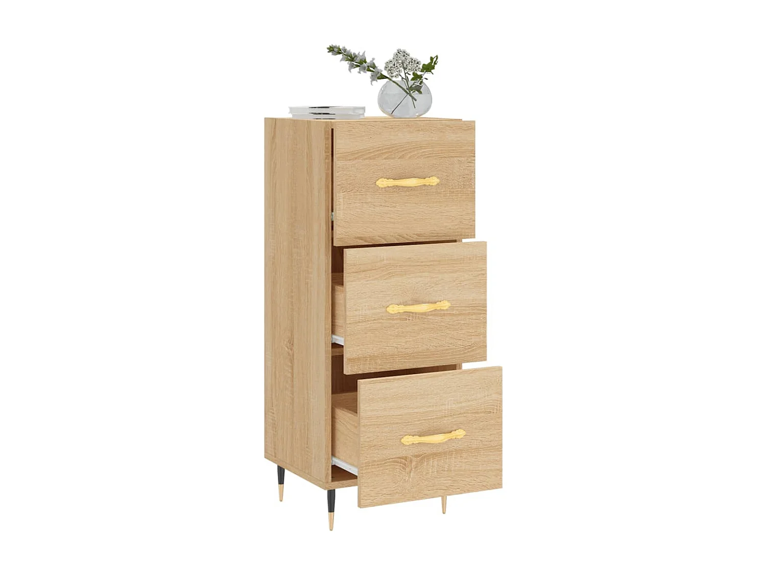 Buffet Chêne sonoma 34,5x34x90 cm Bois d'ingénierie