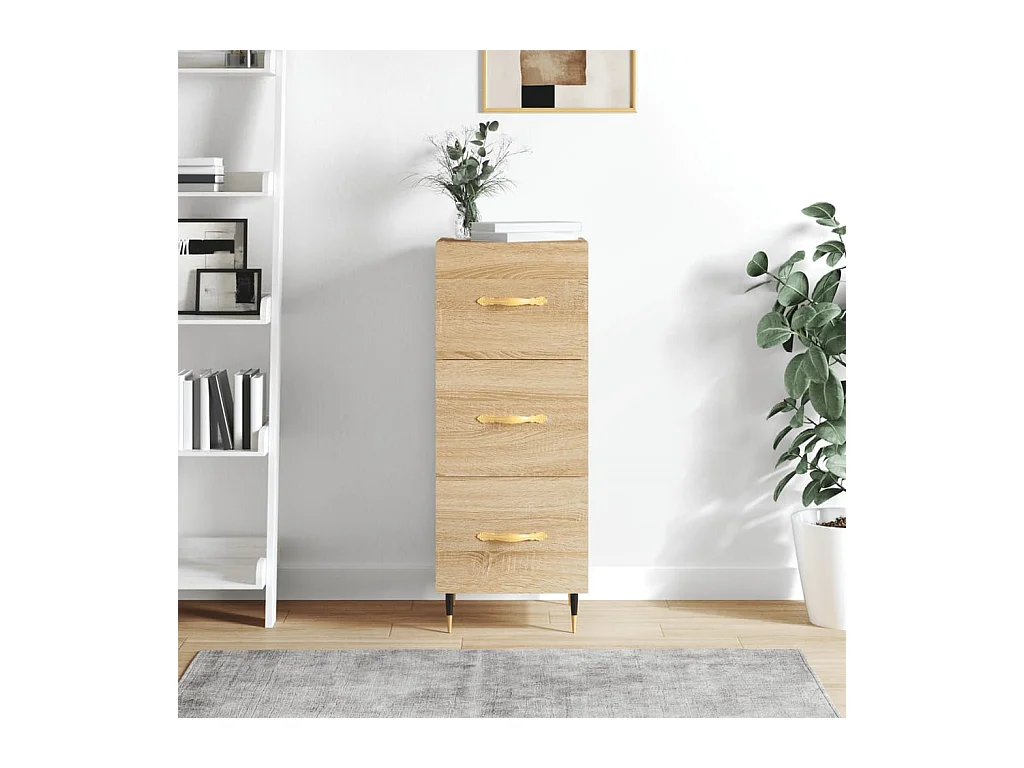 Credenza Rovere Sonoma 34,5x34x90 cm in Legno Multistrato