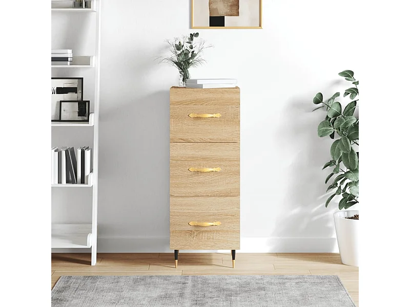 Buffet Chêne sonoma 34,5x34x90 cm Bois d'ingénierie