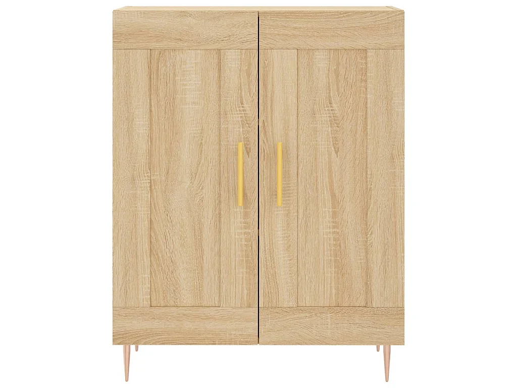 Hoge kast 69,5x34x180 cm bewerkt hout sonoma eikenkleurig