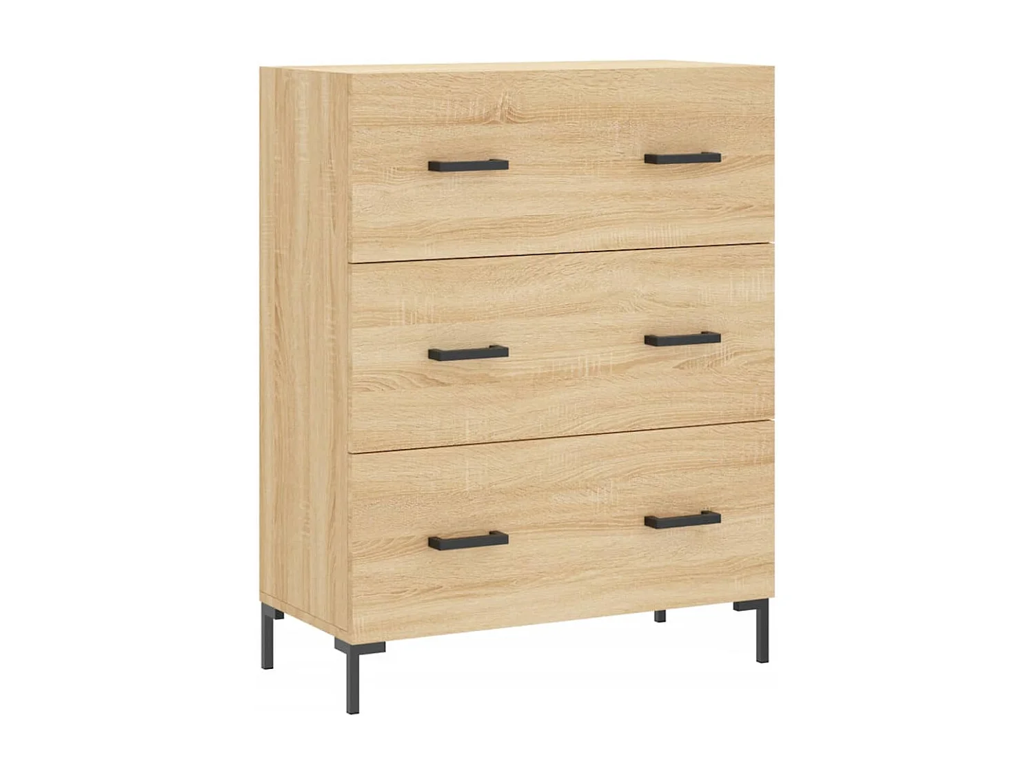 Highboard Sonoma-Eiche 69,5x34x180 cm Holzwerkstoff