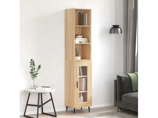 Kauf Unique Highboard Sonoma-Eiche 34,5x34x180 cm Holzwerkstoff