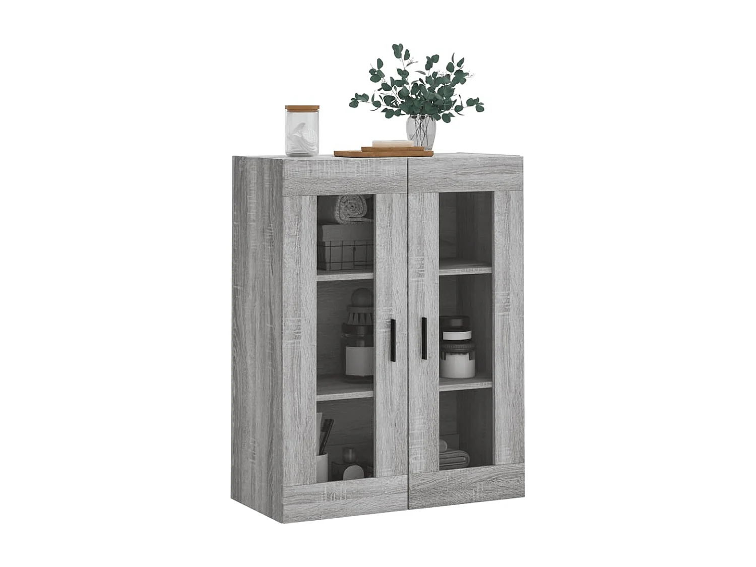 Mobile a Parete Grigio Sonoma 69,5x34x90 cm