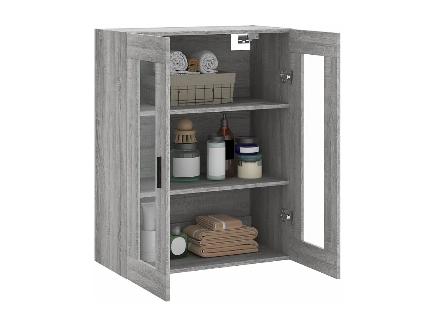 Mobile a Parete Grigio Sonoma 69,5x34x90 cm