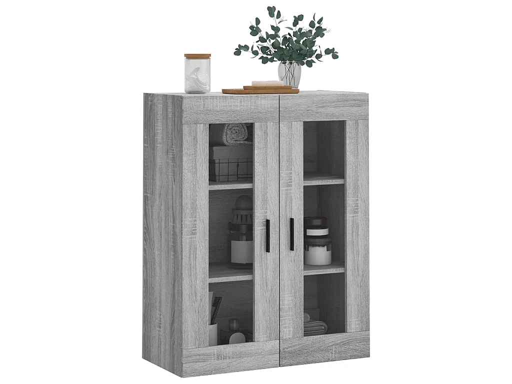 Wandschrank Grau Sonoma 69,5x34x90 cm