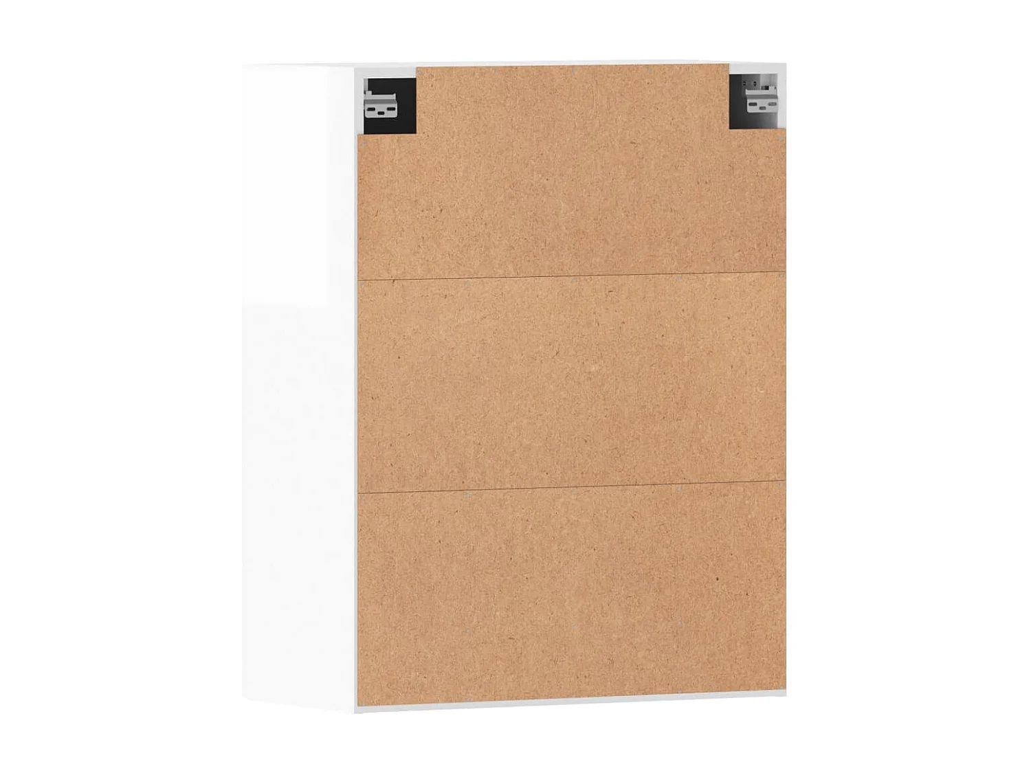 Móveis de parede 2 pcs derivados de madeira branco brilhante