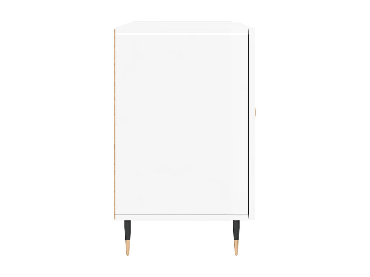 Buffet blanc brillant 100x36x60 cm bois d'ingénierie