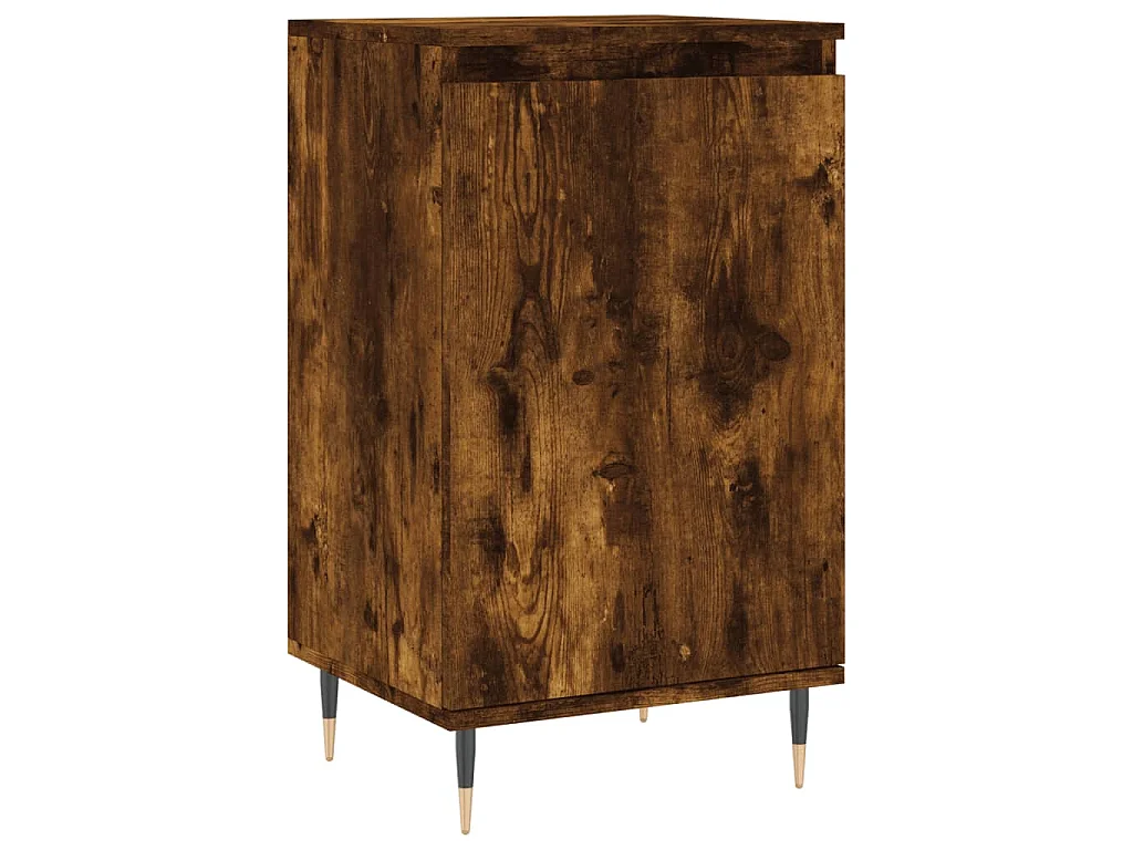 Buffet chêne fumé 40x35x70 cm bois d'ingénierie