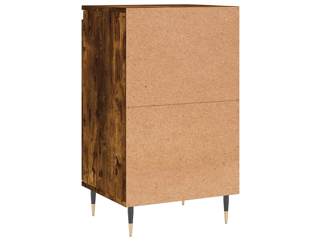 Buffet chêne fumé 40x35x70 cm bois d'ingénierie