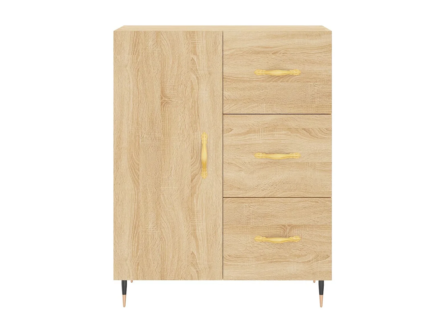 Buffet chêne sonoma 69,5x34x90 cm bois d'ingénierie