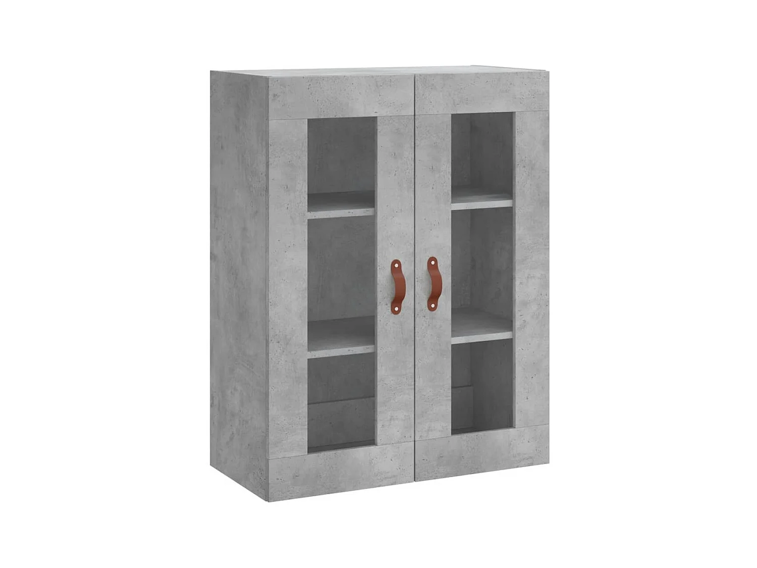 Highboard Betongrau 69,5x34x180 cm Holzwerkstoff