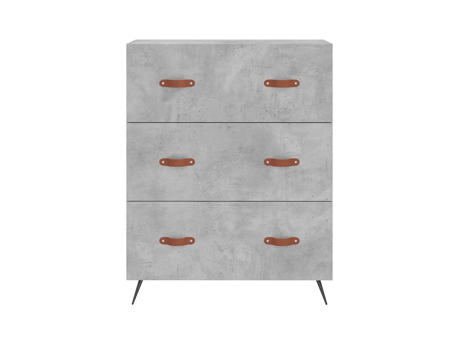Highboard Betongrau 69,5x34x180 cm Holzwerkstoff