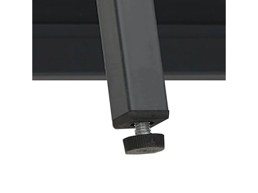 Buffet Anthracite 70x35x70 cm Acier et verre