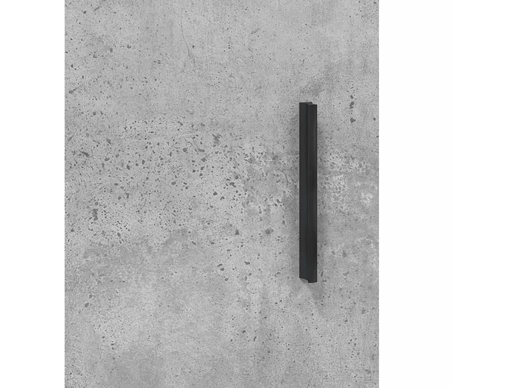 Buffet haut Gris béton 34,5x34x180 cm Bois d'ingénierie