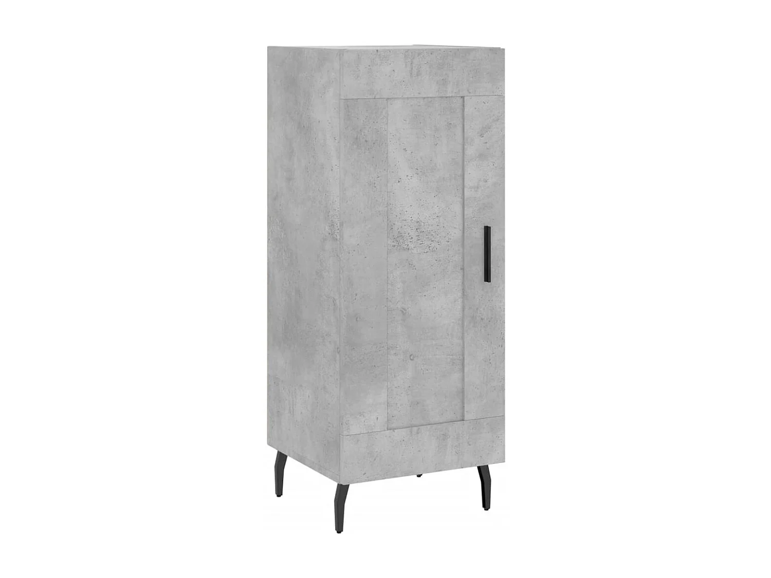 Buffet haut Gris béton 34,5x34x180 cm Bois d'ingénierie