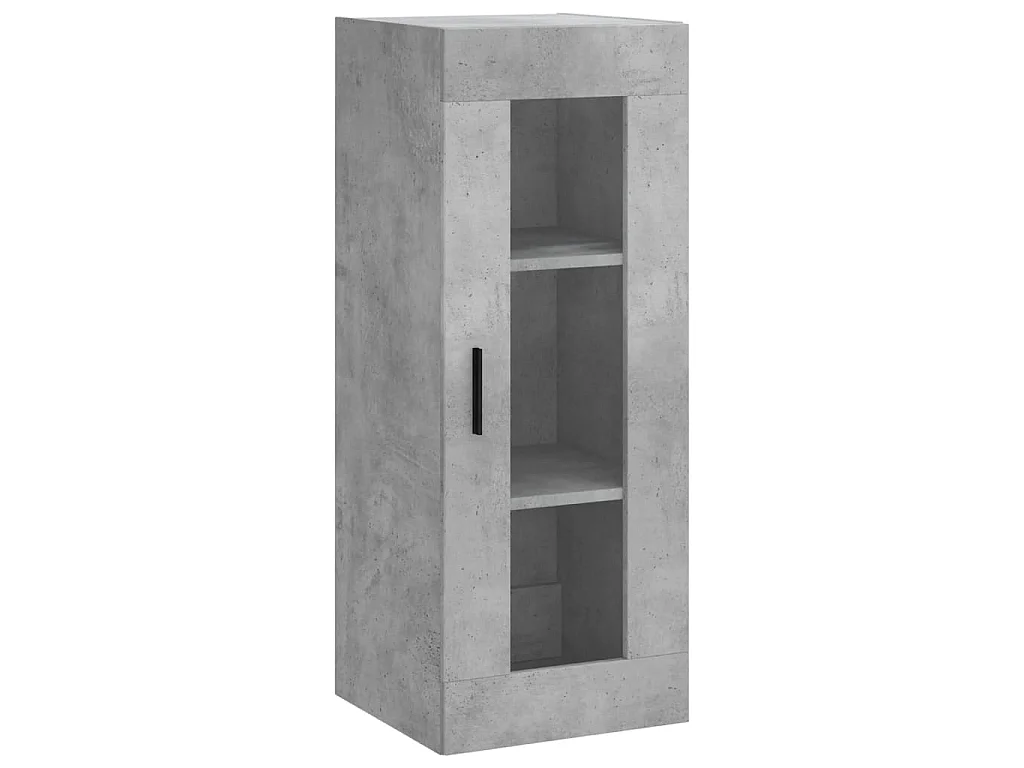 Highboard Betongrau 34,5x34x180 cm Holzwerkstoff