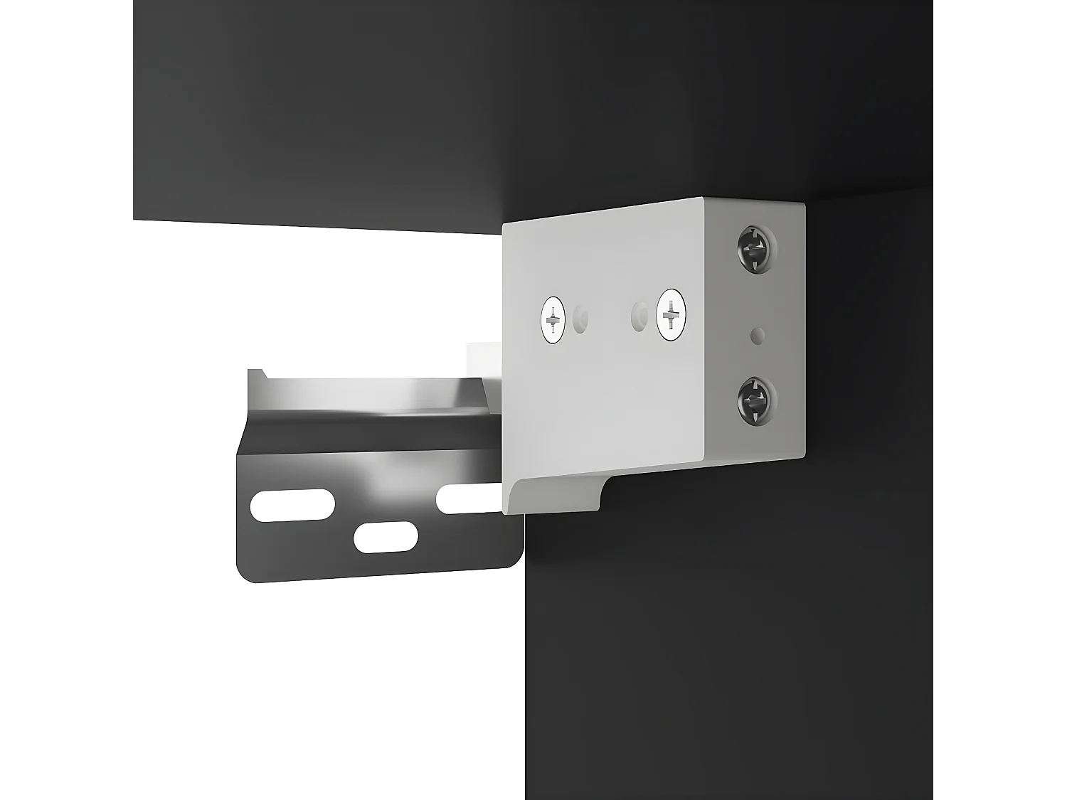 Highboard Schwarz 34,5x34x180 cm Holzwerkstoff