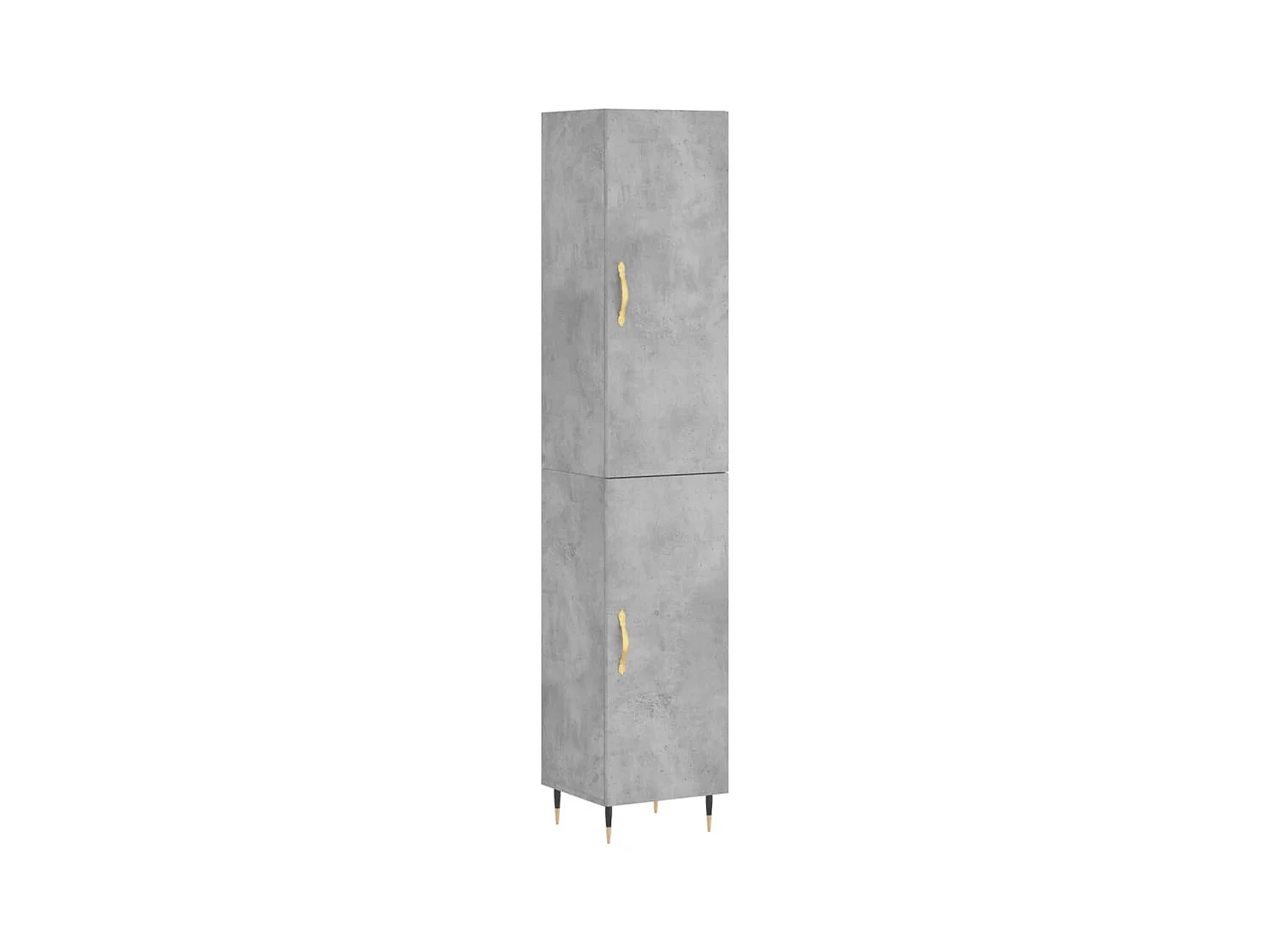 Highboard Betongrau 34,5x34x180 cm Holzwerkstoff