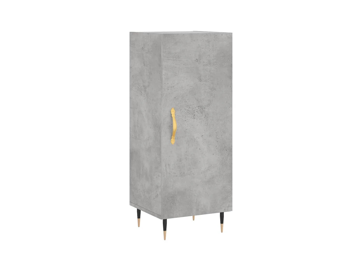 Highboard Betongrau 34,5x34x180 cm Holzwerkstoff
