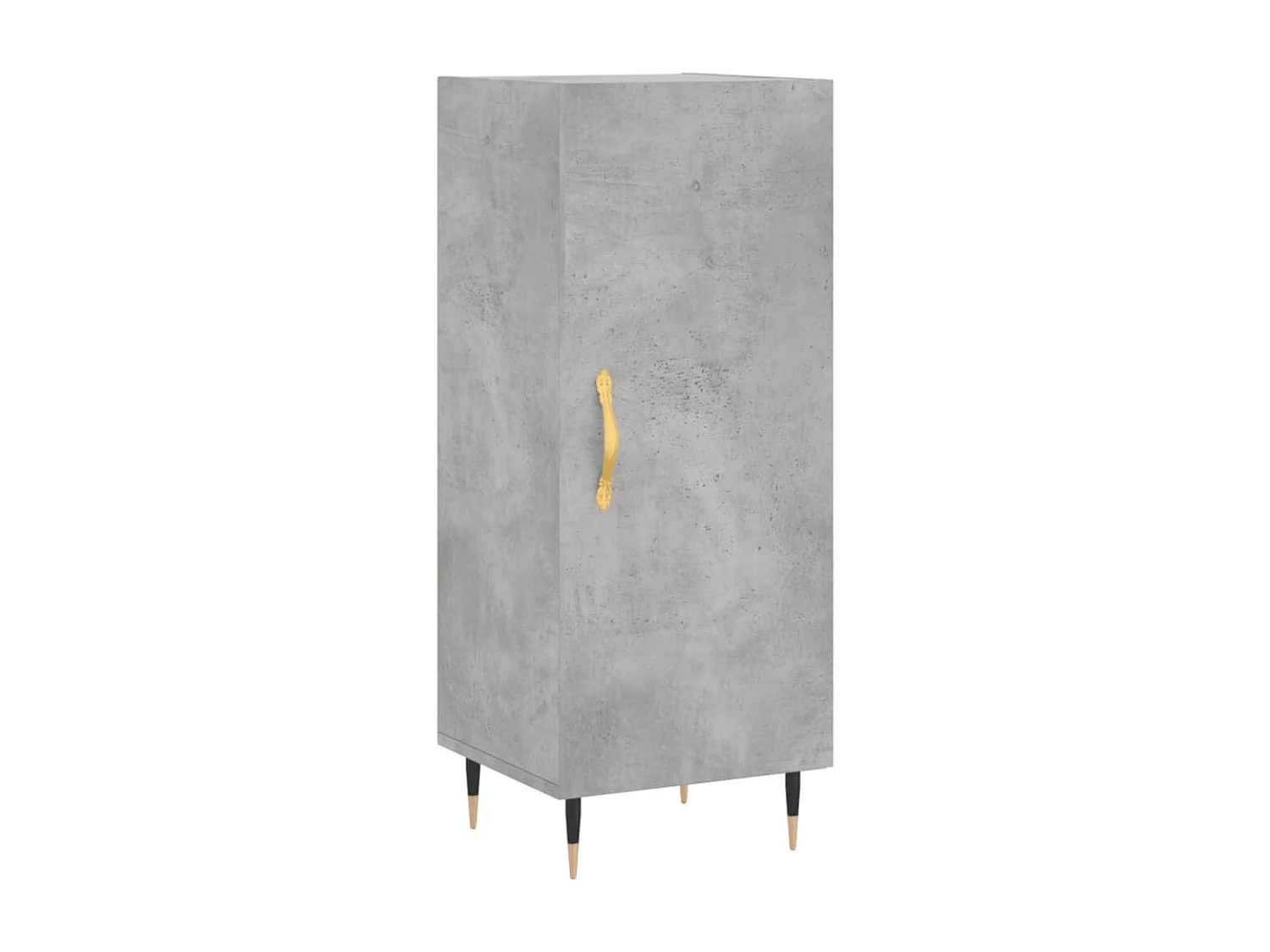 Credenza Grigio Cemento 34,5x34x180 cm in Legno Multistrato