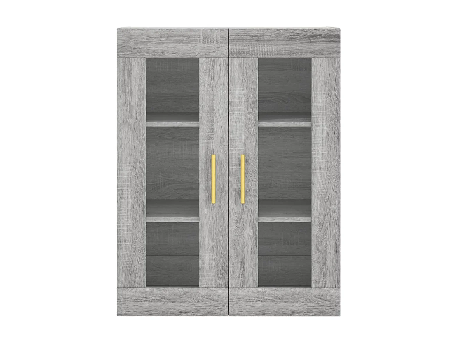 Credenza Grigio Sonoma 69,5x34x180 cm in Legno Multistrato