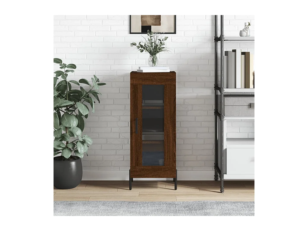 Buffet Chêne marron 34,5x34x90 cm Bois d'ingénierie