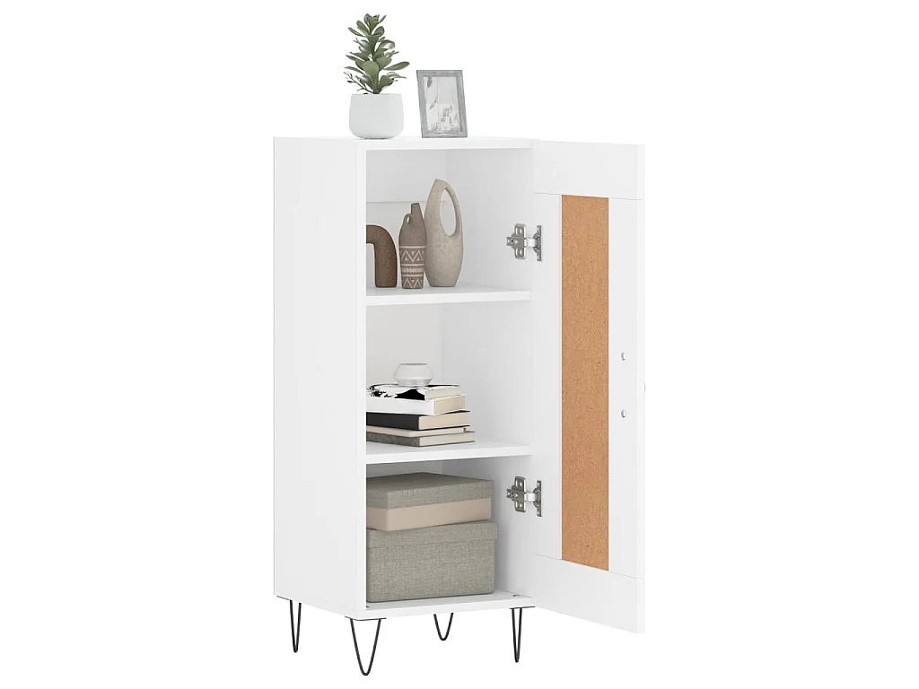 Buffet blanc 34,5x34x90 cm bois d'ingénierie