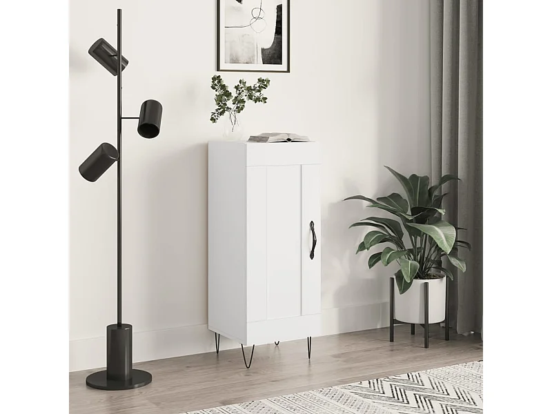 Buffet blanc 34,5x34x90 cm bois d'ingénierie