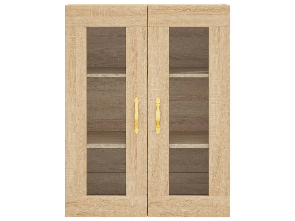 Highboard Sonoma-Eiche 69,5x34x180 cm Holzwerkstoff
