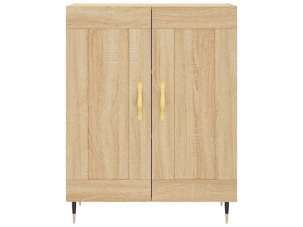 Highboard Sonoma-Eiche 69,5x34x180 cm Holzwerkstoff