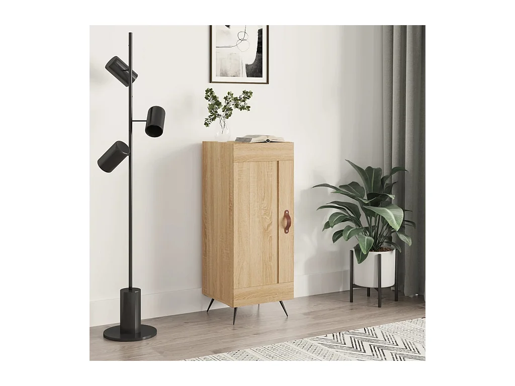 Dressoir 34,5x34x90 cm bewerkt hout sonoma eiken
