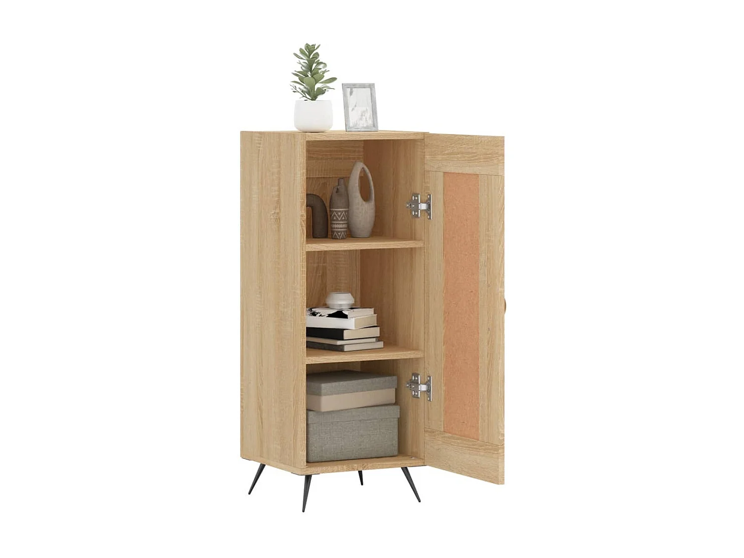 Dressoir 34,5x34x90 cm bewerkt hout sonoma eiken