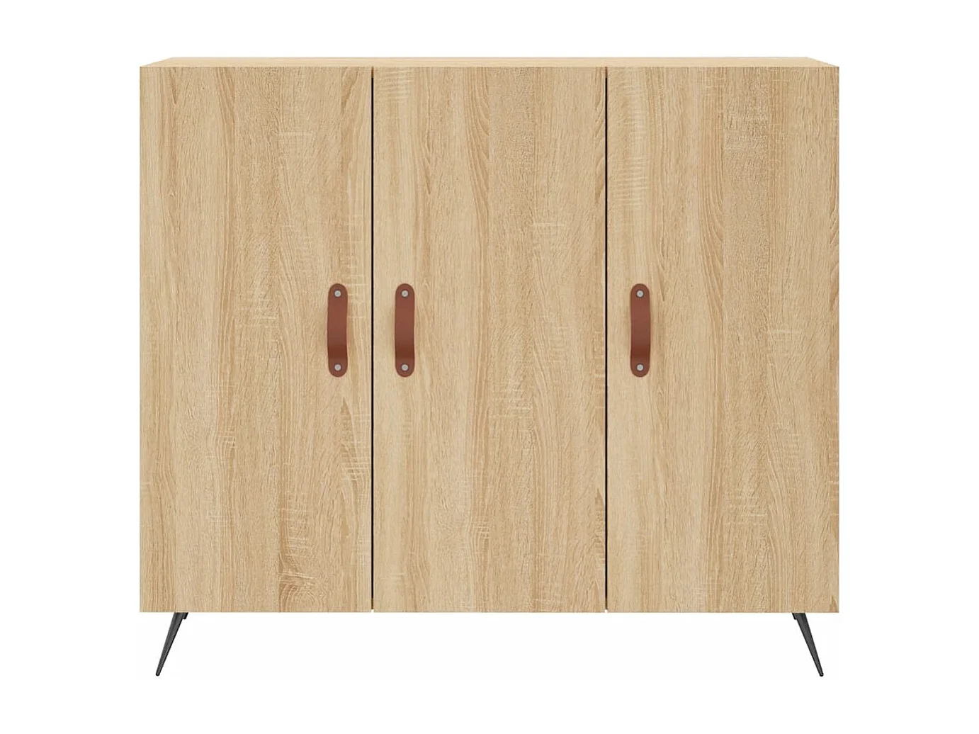 Credenza Rovere Sonoma 90x34x80 cm in Legno Multistrato