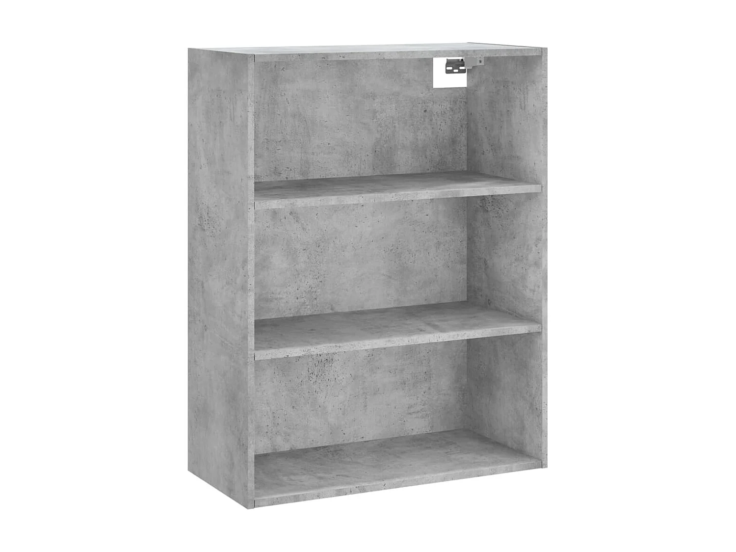 Credenza Grigio Cemento 69,5x34x180 cm in Legno Multistrato