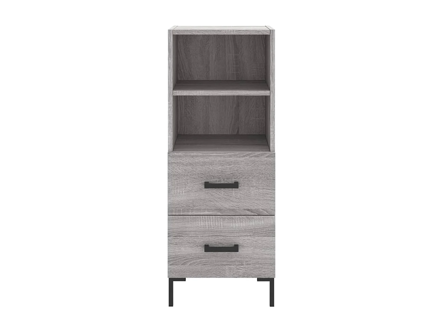 Highboard Grau Sonoma 34,5x34x180 cm Holzwerkstoff