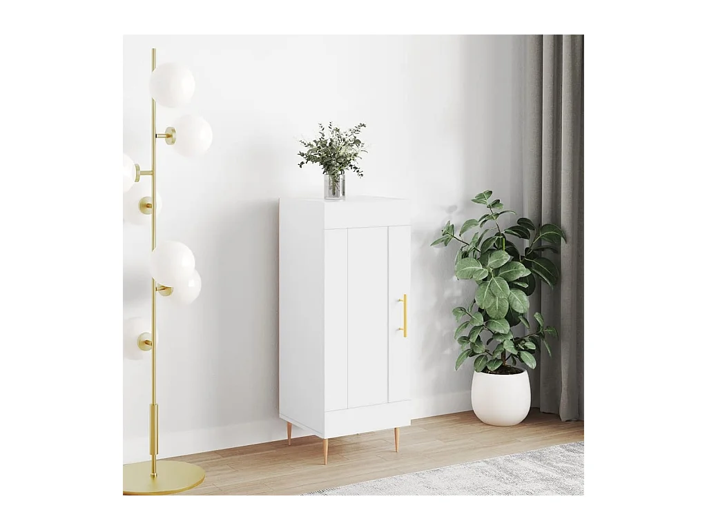 Dressoir 34,5x34x90 cm bewerkt hout wit