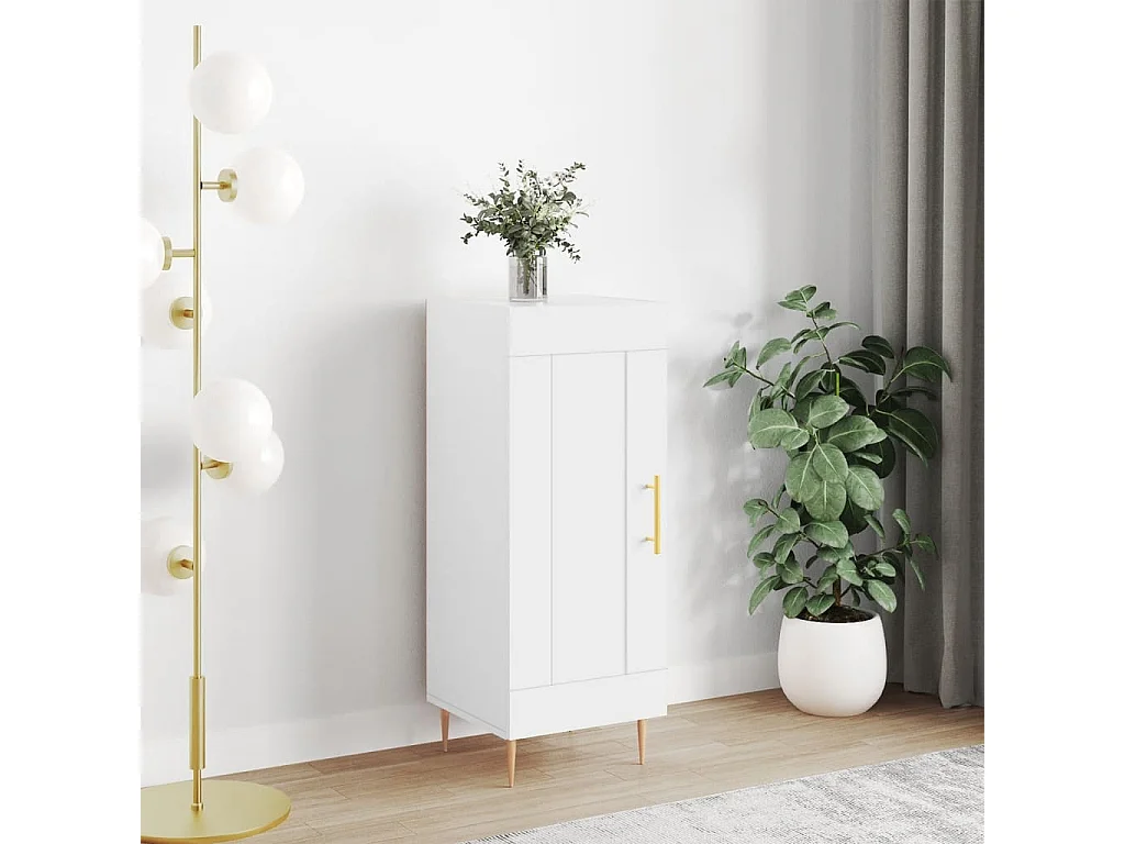 Buffet blanc 34,5x34x90 cm bois d'ingénierie