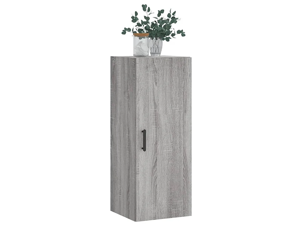 Bovenkast 34,5x34x90 cm grijs sonoma eikenkleurig