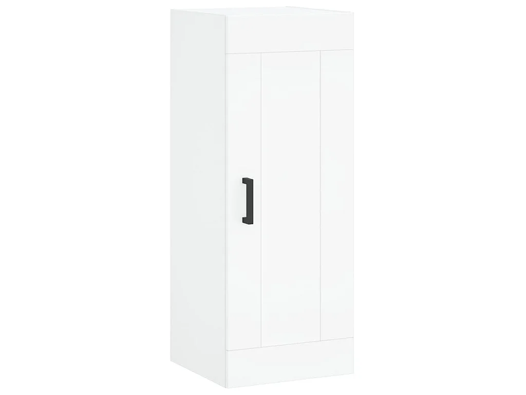 Credenza Bianca 34,5x34x180 cm in Legno Multistrato