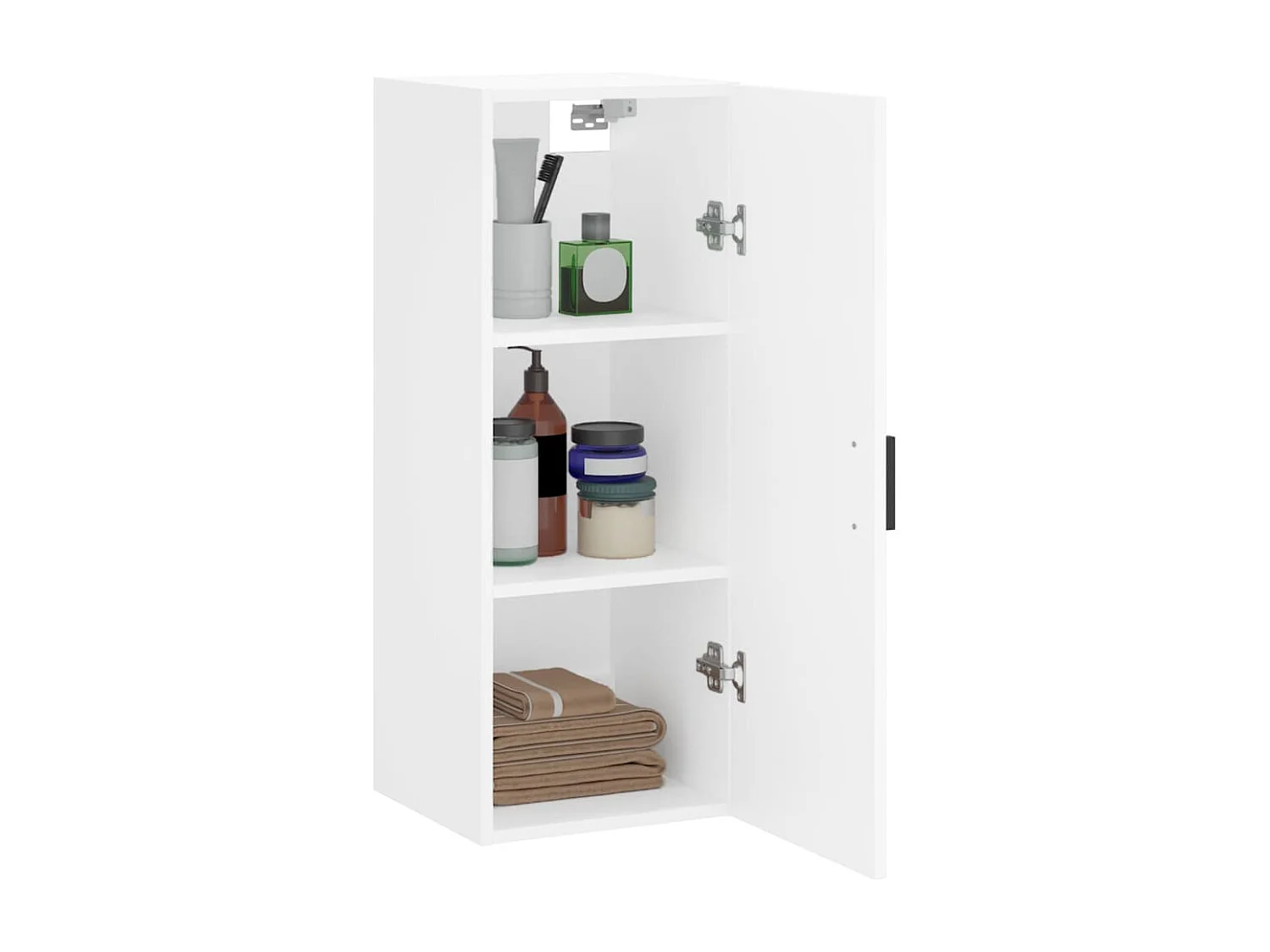 Wandschrank Weiß 34,5x34x90 cm